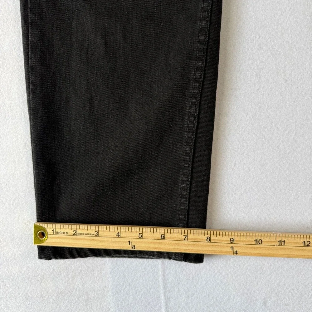 Levis 505 Regular Fit Black Jeans Mens W36 L30 Straight Leg Denim Pants